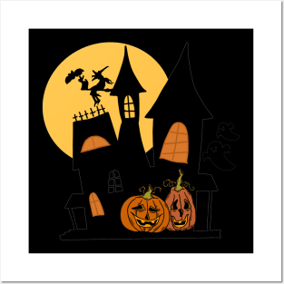 Pumpkin Haunted Mansion Posters and Art